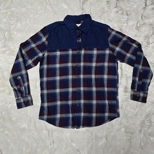 St. John's Bay Mens Shirt Medium Plaid Flannel Casual Cabincore Western Rodeo
